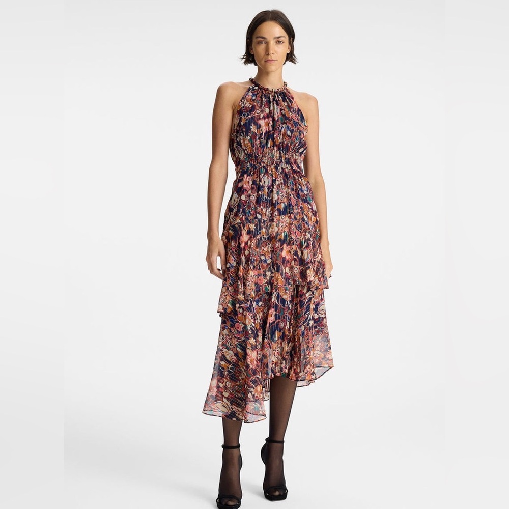A.L.C. Elaine Asymmetrical Midi Dress